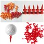 Golf Tees en Plastique Rouge 31mm Taille Unique Château de Golf Professionnel Durable Tees de Golf Tees Titulaire Golf pour Le A