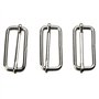 Xinlie Ceinture Coulissante en Métal avec Sangle de Boucle de Glissière Réglable Connecteur en Boucle Carrée Accessoire De Brico