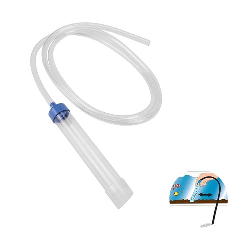 Nettoyeur de gravier pour aquarium Siphon Aquarium Aspirateur Filtre à Eau Siphon Pompe à eau Pompe à siphon pour aquarium Avec