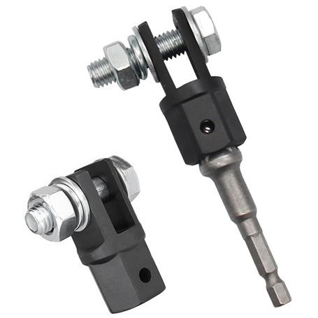 Adaptateur de cric ciseaux de voiture 1/2" - En acier au chrome vanadium - Douilles standard de rechange - Universel pour carava