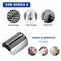 Tête de rasage pour Braun Series 8, compatible avec Braun S8 83M, tête de rechange pour rasoir électrique pour homme, coupe-feui
