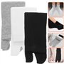 WINOMO 3 paires Chaussettes Tabi Chaussettes de coton Sabots Tongs 2-Orteil Elastique Unisexe