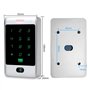 FST Système de Contrôle d'accès de Porte RFID Clavier RFID étanche Extérieur + Serrure Magnétique électrique 180KG + Couverture 