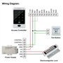 FST Système de Contrôle d'accès de Porte RFID Clavier RFID étanche Extérieur + Serrure Magnétique électrique 180KG + Couverture 
