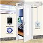 FST Système de Contrôle d'accès de Porte RFID Clavier RFID étanche Extérieur + Serrure Magnétique électrique 180KG + Couverture 