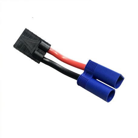 Zahara Adaptateur de Courant : Remplacement pour Traxxas Femelle vers EC5 IC5 12AWG : EC-5 IC-5 TRX ID ESC LiPo