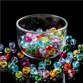 Assortiment de 320 perles rondes à facettes en cristal Diamètre 10 mm Multicolore Perles pour travaux manuels, bracelets, bijoux Assortiment de 320 perles rondes à facettes en cristal Diamètre 10 mm Multicolore Perles pour travaux manuels