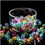 Assortiment de 320 perles rondes à facettes en cristal Diamètre 10 mm Multicolore Perles pour travaux manuels