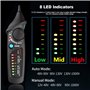 Bside AVD06 Détecteur de tension sans contact NCV Testeur de tension CA 12 à 1000V Mode automatique et manuel Sensibilité réglab