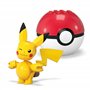 MEGA Pokémon Coffret Pikachu et Métamorph jouet de construction avec figurines articulées, 42 pièces, 2 Poké Balls, pour enfants