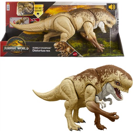 Mattel Jurassic World : Renaissance Figurine articulée Distortus Rex Combat ultime