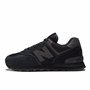 New Balance Homme NB 574 Sneakers, Noir (Triple Black Eve), 41.5 EU