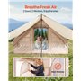 VEVOR Tente de Camping Gonflable, 3x2x2 m, Tente de Glamping pour 3 à 5 Personnes Oxford 300D Facile à Installer, avec Pompe à M