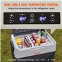 VEVOR Glacière Électrique Portable de 35 L Réfrigérateur de Voiture Portable 12/24 V CC 100-240 V CA Frigo Voiture Double Zone 0