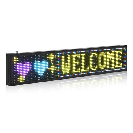 VEVOR Enseigne Lumineuse LED Programmable 99x19 cm