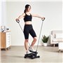 VEVOR Mini Stepper à Torsion pour Exercices à Domicile, Stepper d’Appartement Hydraulique avec Bandes de Résistance, Équipement 