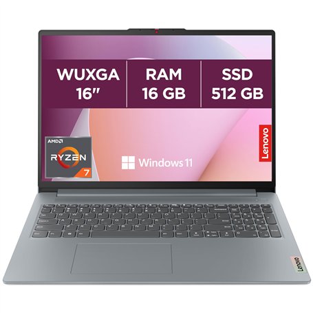 Lenovo IdeaPad Slim 3 16ABR8 - Ordinateur Portable 16'' WUXGA (AMD Ryzen 7 5825U