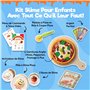 Pizza &Pâte DIY - Kit Argile Autodurcissante Pâte à Modeler, Slime Enfant pour Activités Manuelles Filles et Garçons, Kit Créati