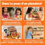Pizza &Pâte DIY - Kit Argile Autodurcissante Pâte à Modeler, Slime Enfant pour Activités Manuelles Filles et Garçons, Kit Créati
