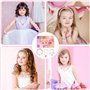 PITMT Perles pour Bracelet Enfant, 350+PCS Bijoux Enfants Fille, Coffret Perles Fille Fabrication Bijoux Jouets Filles de 6 7 8