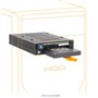 Icy Dock Rack au Design extraire Direct Hot Swap, Station d'accueil Interne, Docking pour 2 SSD ou HDD 2.5" SATA/SAS sans Platea