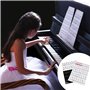 Amovibles Autocollants de Clavier de Piano, Touches Note Autocollant pour Touches Noires et Blanches, Stickers Musique Clavier p