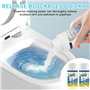 2 Pièces Mousse nettoyante pour Canalisations 100g,Nouveau Nettoyant pour Cuvette de Toilette 2024,Nettoyant WC Extra Fort,Convi