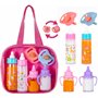 fash n kolor® Accessoires de poupée pour bébé - 6 Accessoires dans Un Sac à Langer - Bouteille Magique - Accessoires de poupée -