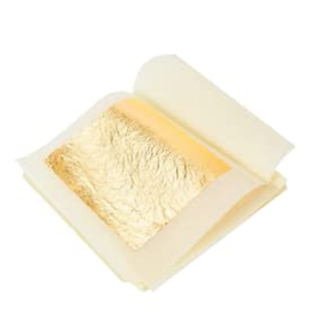SIM GOLD LEAF lot de feuille d'or 24 carats sur base