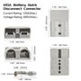 WMYCONGCONG Kit de connecteur de déconnexion Rapide de Batterie 120A pour connecteur de treuil de remorque Gris