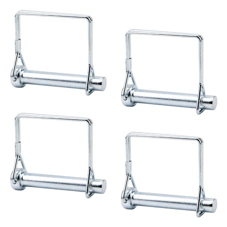 INCREWAY Lot de 4 goupilles de verrouillage carrées en acier au carbone 10mm pour piste de ferme (10 x 60 mm)