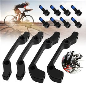 DURANTEY 4 Pièces Adaptateur de Frein à Disque Cadre Adaptateur de Frein à Disque Arrière/180mm avec 8 * Entretoises Adaptateur  DURANTEY 4 Pièces Adaptateur de Frein à Disque Cadre Adaptateur de Frein à Disque Arrière/180mm avec 8 * Entretoises Adaptateur