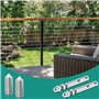 4 Pièces Tendeur Cable Inox, Tendeur Cable pour Câble Métallique de 6 mm à 4 mm Tendeur de Cable avec vis Sans Tête Terminal de