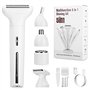 Cexovo Rasoir Electrique Femme 5 en 1 Tondeuse Femme Intime Rechargeable Rasoir Electrique avec Station de USB Rechargeable Tond