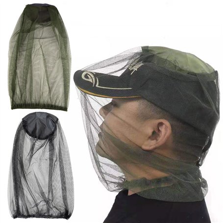 WUDQIJI Lot de 2 filets de tête en maille filet - Pour la protection du visage - Pour l'extérieur