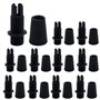 SRunDe 20pcs M10 Pendentif Anti-traction Connecteurs En Plastique Noir Cordon Grip Câble De Verrouillage Fil Pinces Réglables Pl
