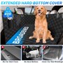 PQETBV 4 en 1 Housse de Siège de Voiture, Protection Voiture Chien Protege Universelle avec Fenêtre de Visualisation, Imperméabl