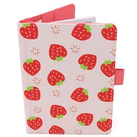 Protège Carnet De Santé Pour Bébé – Motif Fraises – Format A5 15x21 cm – Rabats Pour Ranger Les Ordonnances Protège Carnet De Santé Pour Bébé – Motif Fraises – Format A5 15x21 cm – Rabats Pour Ranger Les Ordonnances