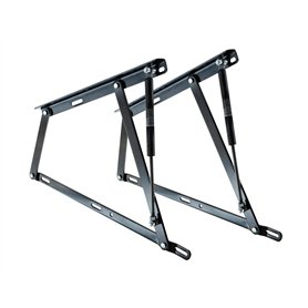 Set de 2 Charnières pour Lit Coffre avec Ressorts de 900N - Idéal pour Lit Coffre de 105 cm - Système de Rondelles en Nylon Anti