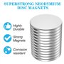 Petits Aimants de Réfrigérateur Aimants Néodyme Puissants 10mm x 1mm 100 Pcs Aimant en Terres rares pour Frigo Bricolage Blanc T