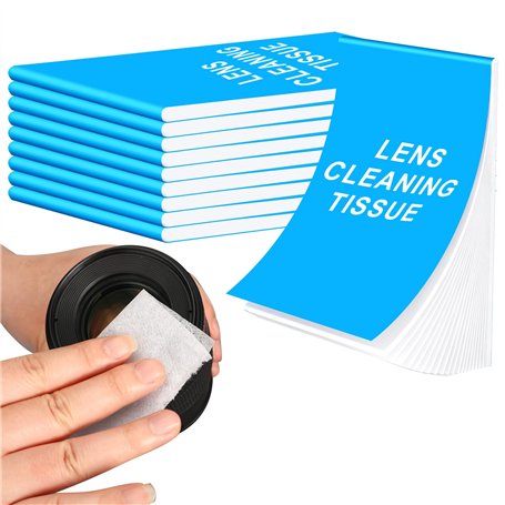 Lot de 500 feuilles de papier de soie de nettoyage pour objectifs d'appareil photo