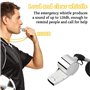NEUSID Lot de 12 sifflets d'arbitre en acier inoxydable avec cordon - Sifflet d'arbitre - Sifflet d'arbitre - Sifflet d'arbitre
