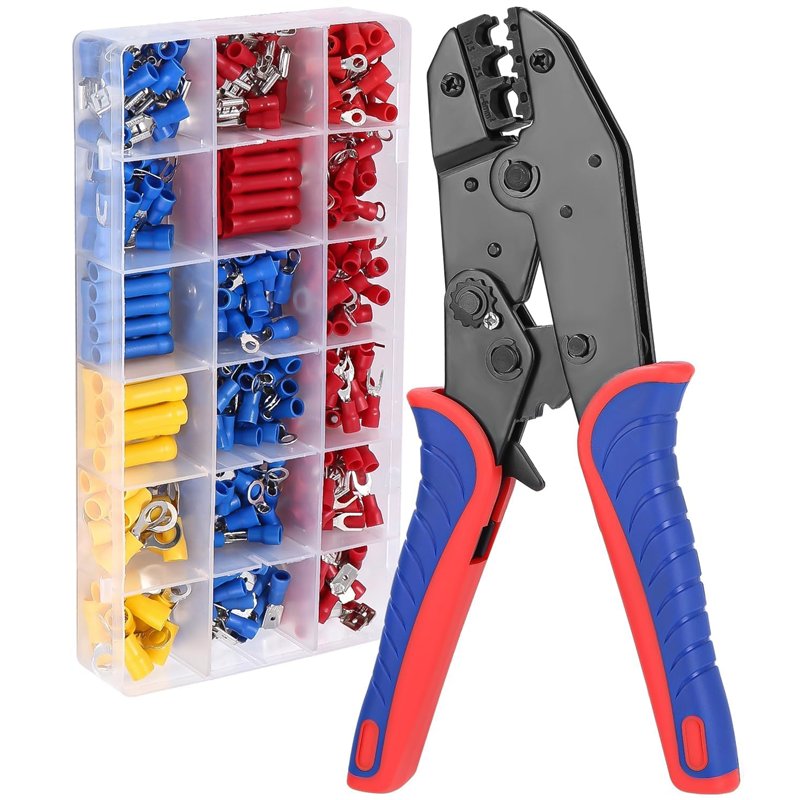 Kit 140PCS Cosses à Sertir + Bornes Tubulaires 6/10/16/25mm² - Connecteurs Batterie Voiture LAOYE