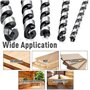 Lot de 5 forets hélicoïdaux à bois hélicoïdaux avec tige hexagonale, mèche à bois hélicoïdal,meche a bois longue,outils pour le 