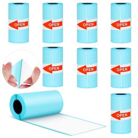 Auto-adhésif Rouleau de Papier Autocollant 9 Pcs Papier Photo Thermique pour PeriPage Imprimante Photo Portable Mini