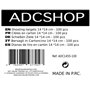 ADCHOP Cibles 14 x 14 cm Lot de 100 pièces en Carton de 6 g pour tir au Blanc : Airsoft, Air comprimé, Perdigon Balin. Normes po
