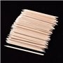 100 Pièces Bâtons de Bois Orange Stick Cuticule des Ongles pour Poussoir Supprimer Manucure Art Pédicure, 4.3 Pouces