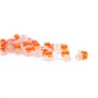 50Pcs Connecteurs épissure UY câble bouton transparent orange hermétique