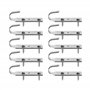 Crochet + 2 Vis | pour Fixation bâche Couverture Piscine Hors Sol Bois| INOX | Lot de 10 pièces - POOLCO
