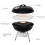 SunJas Barbecue Charbon de Bois BBQ Gril Portable Démontable pour Barbecue extérieur de Jardin Camping et Pique Nique (pour 3-5 